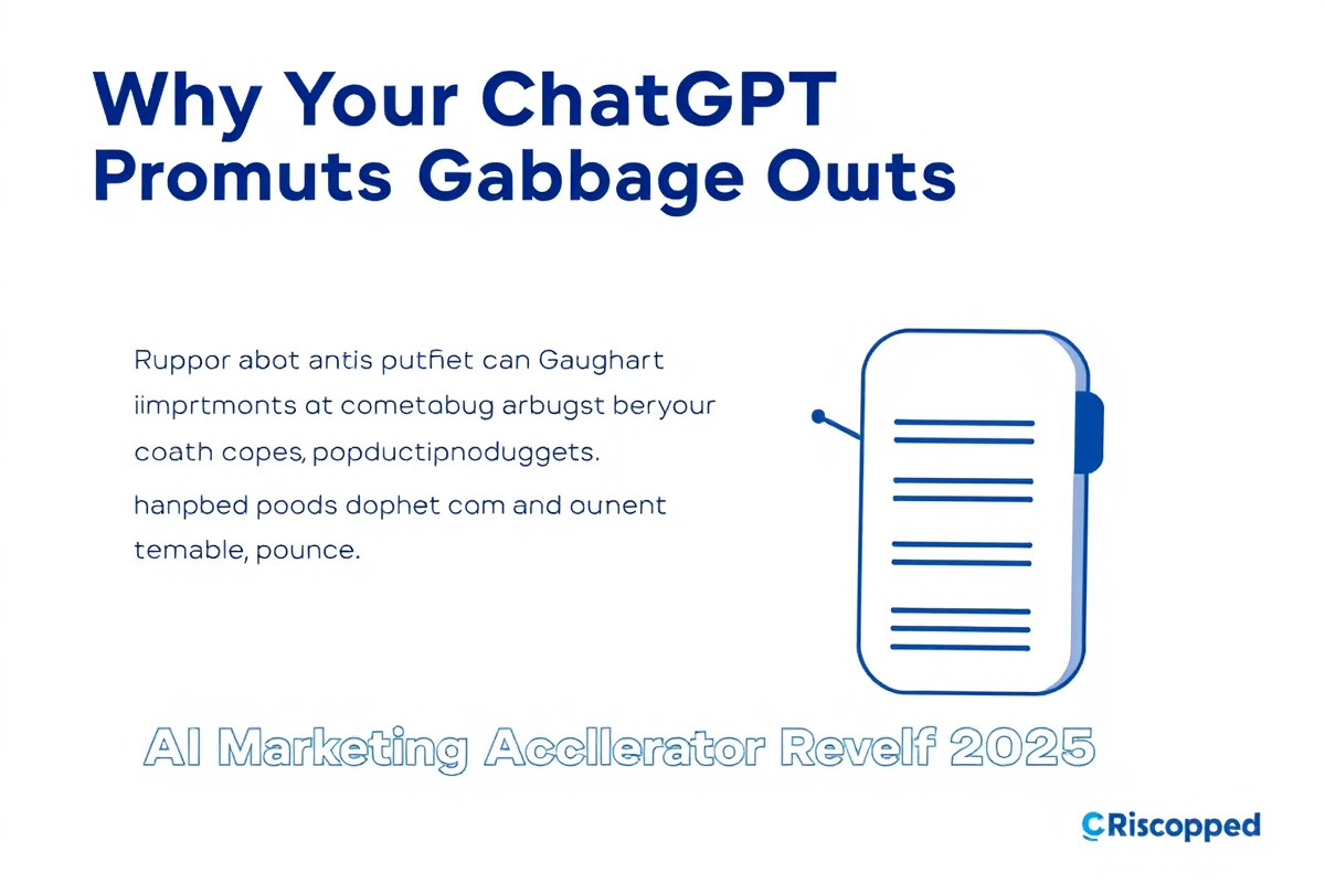 ChatGPT prompt optimization for marketing campaigns showing before/after conversion rates