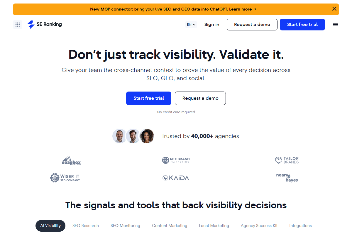 SE Ranking Dashboard